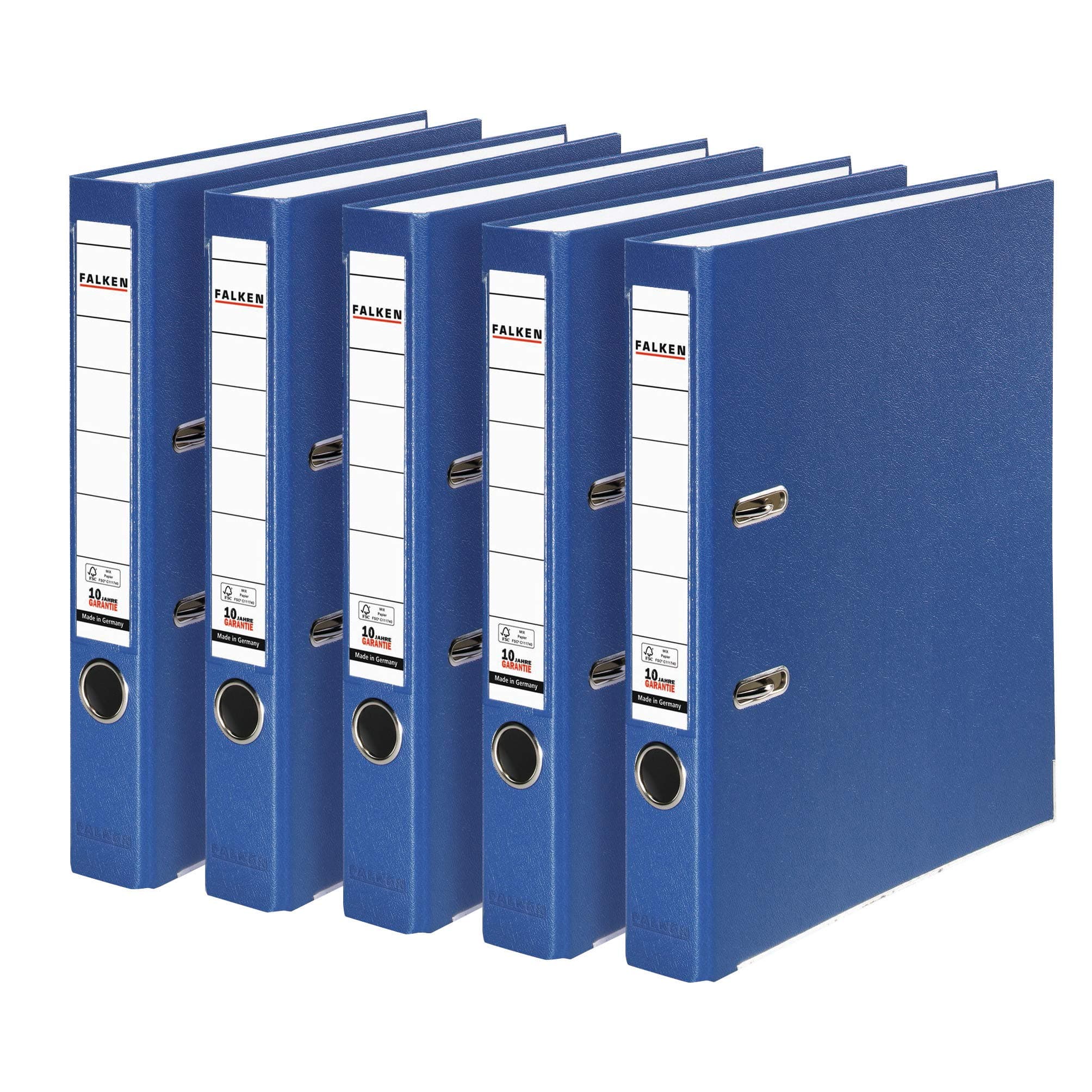 📁 Original Falken 5er Pack PP-Color Kunststoff-Ordner - Made in Germany 🇩🇪