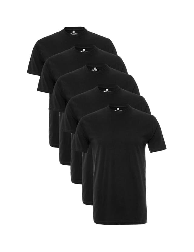 Lower East Herren T-Shirt (5er Pack) XL 5x Schwarz 🖤👕