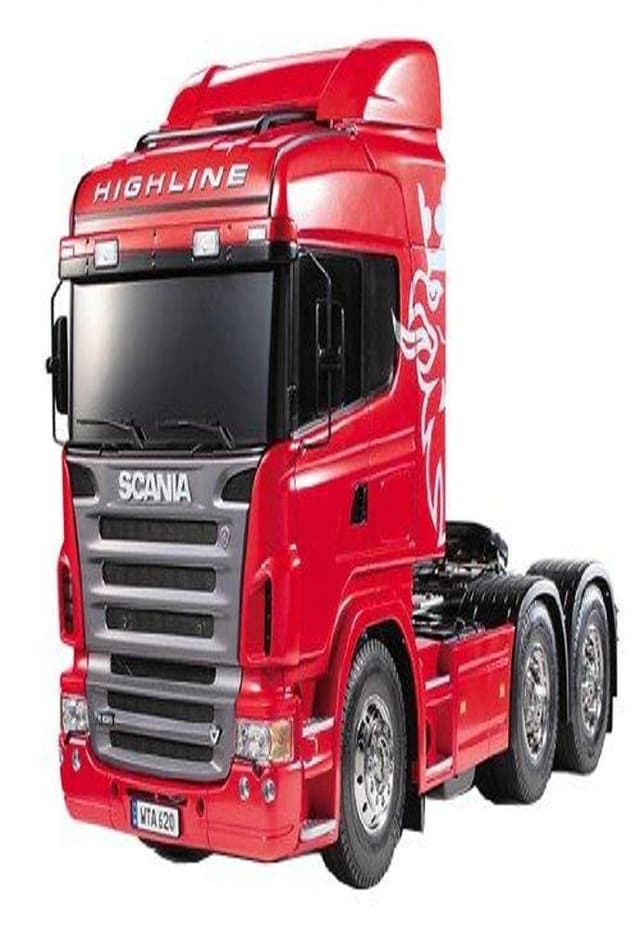 🚚🔧 TAMIYA TMYTAM56323 300056323 - Scania R620 Highline, ferngesteuerte 3Achs LKW Zugmaschine, 1:14, Bausatz