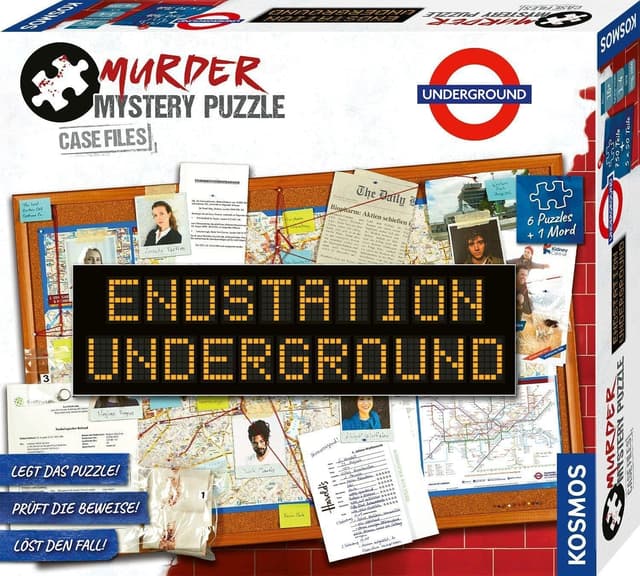 KOSMOS 682170 Murder Mystery Puzzle Case Files Endstation Underground 🧩🕵️‍♂️🔍