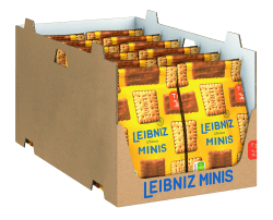LEIBNIZ Minis Choco, 12er Pack - Knusprige Kekse mit Milchschokolade 🍪🍫