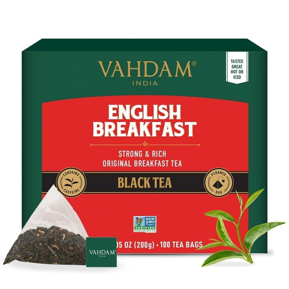 VAHDAM Englischer Frühstück Schwarz Tee (100 Teebeutel) 🍵🌿