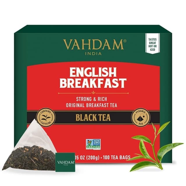 VAHDAM Englischer Frühstück Schwarz Tee (100 Teebeutel) 🍵🌿