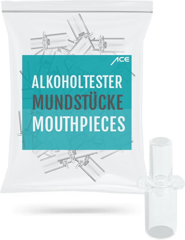 🎉 Super Angebot: ACE Mundstücke für Alkoholtester - 25er Packung