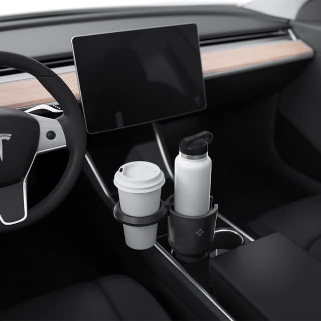 Spigen Hydrohub Getränkehalter Auto 🚗🥤 2 in 1 KFZ Auto Getränkehalter - Schwarz