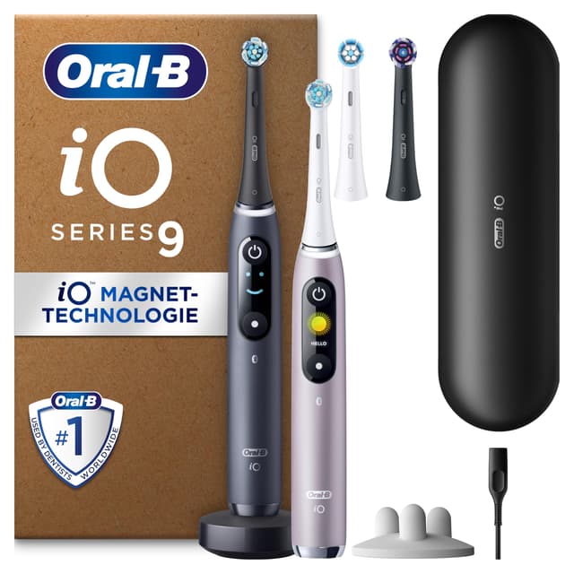 🦷 Oral-B iO Series 9 Plus Edition Doppelpack Elektrische Zahnbürste 🌟