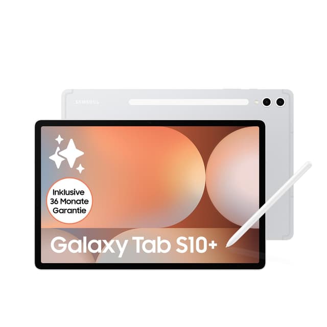 🌟 Samsung Galaxy Tab S10+ AI Tablet, Android Tablet, 12 GB RAM, 256 GB Speicher, AMOLED-Display, Inkl. S Pen, WiFi, Platinum Silver 🌟