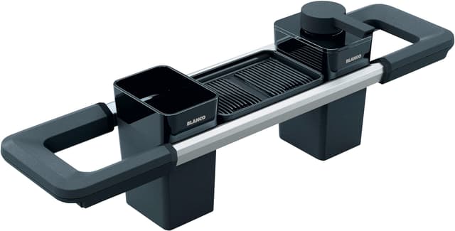 🌟 BLANCO Worktop Organizer Main Set | Ausziehbare Schiene 396-440mm für Spülen 🌟