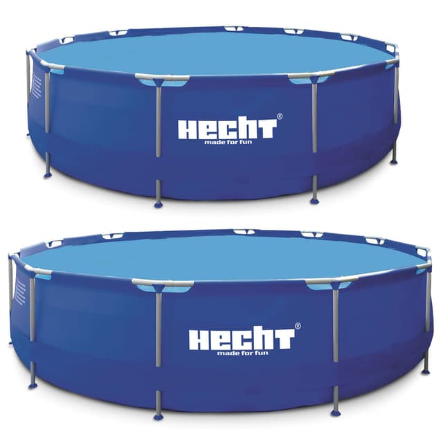 Hecht Stahlrahmen Pool Swimmingpool – 360 x 76 cm und 300 x 76 cm zur Auswahl 🏊‍♂️ XXL Outdoor Pool Badespaß für die ganze Familie!