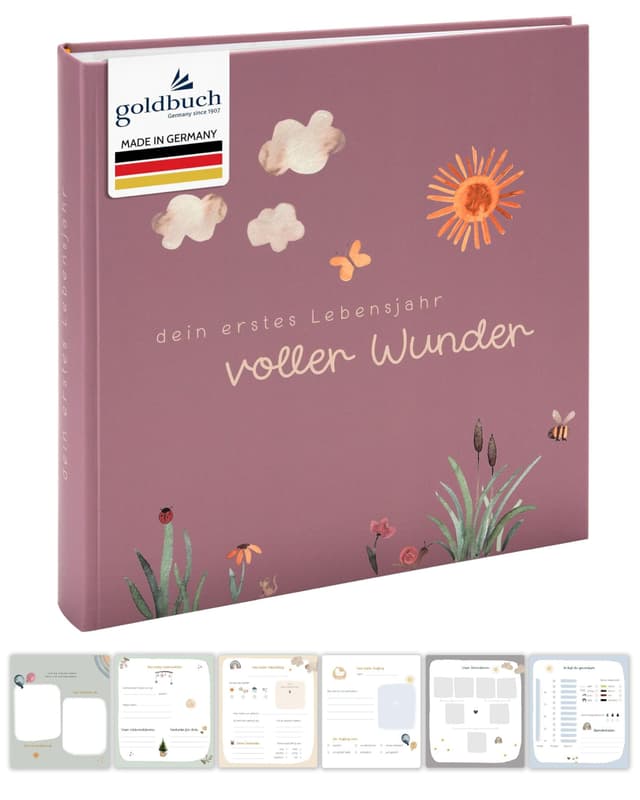 Goldbuch 15 511 Babyalbum voller Wunder Wiese mit Blumen-Motiv 🌼🌿