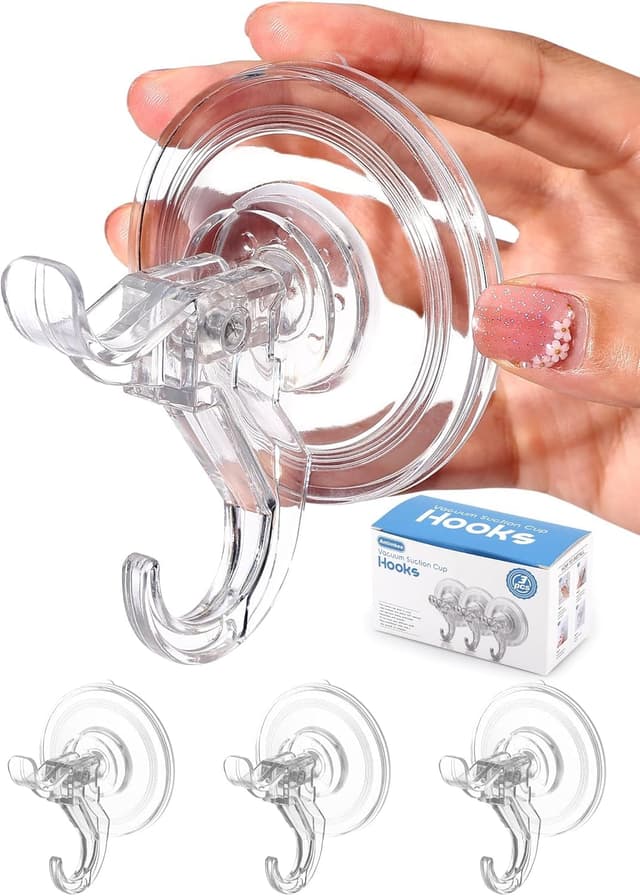 Antimbee 3er-Pack Haken mit Saugnapf 🚿🛁🪞 Küchen- und Badezimmerhelfer