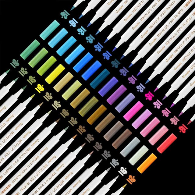 YITHINC Metallic Stifte Set: 30 Metallic Marker Stifte für kreative Meisterwerke! ✨