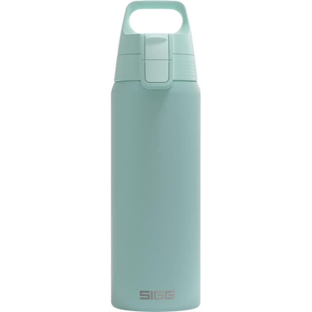 SIGG - Edelstahl Trinkflasche - Shield ONE - 🛡️ - Für Kohlensäurehaltige Getränke Geeignet - Auslaufsicher - Federleicht - BPA-frei - 0,75L/1L/1.5L Glacier 0.75 L Single