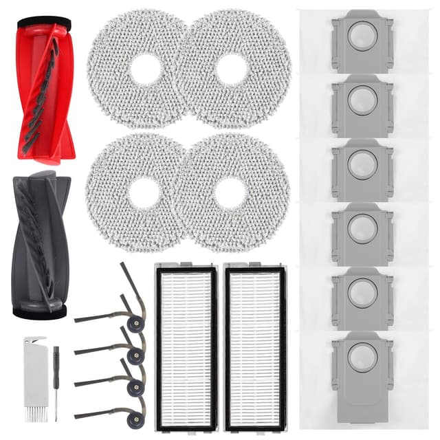 🤖🧹 Qrevo Zubehörset für Roborock Staubsauger - 20-teiliges Ersatzteilset