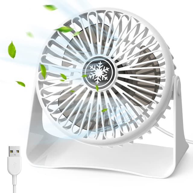 🌀🌬️ JATEKA Mini USB Tischventilator - Starker Ventilator mit 3 Geschwindigkeiten