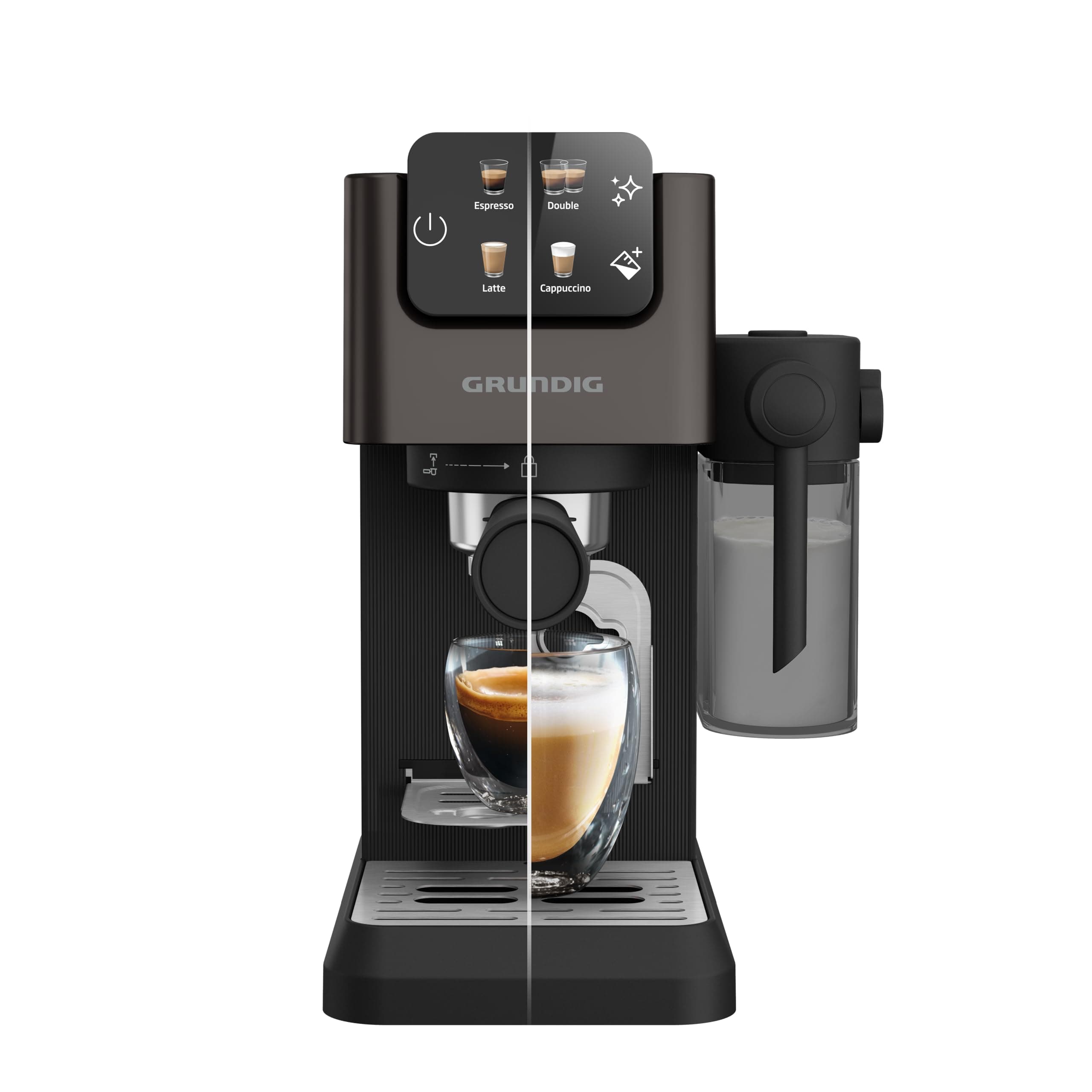 GRUNDIG KSM 5330 Siebträgermaschine mit Milchbehälter 🌟