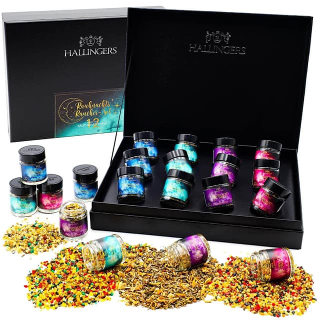 🌟 Hallingers Räucherwerk-Set für die Rauhnächte - Perfektes Geschenk zum Räuchern 🎁🔥