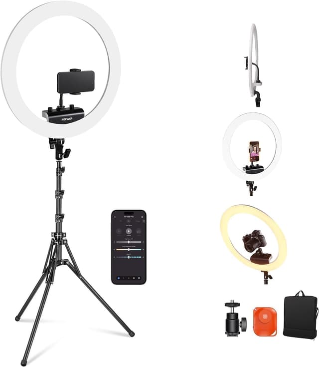 NEEWER Professionelles Ringlicht: RP18B Pro Weiß 🌟