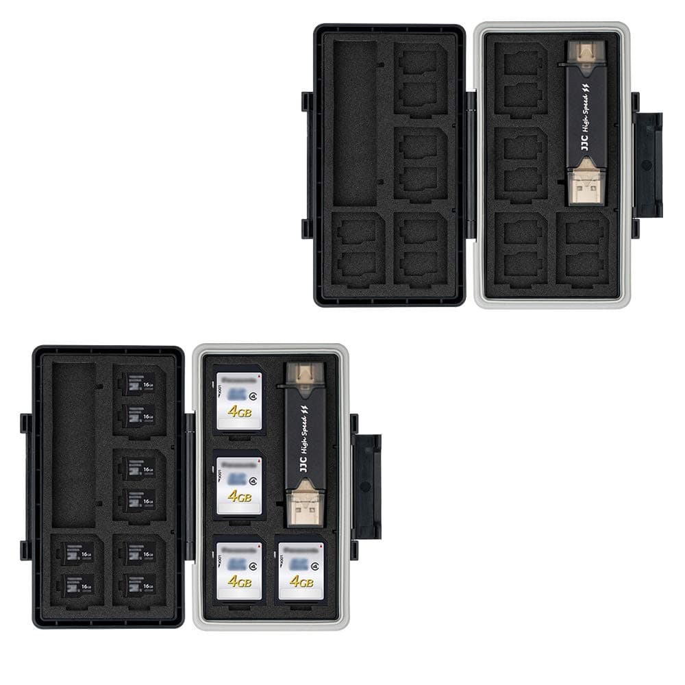 📸 JJC SD Karten Aufbewahrung Wasserdicht: SD Karte Box für 8 SD-Karten und 16 Micro SD-Karten 🌊