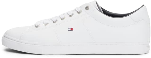 Tommy Hilfiger Herren Cupsole Sneaker Essential Leather Schuhe 45 EU Weiß 🌟👟
