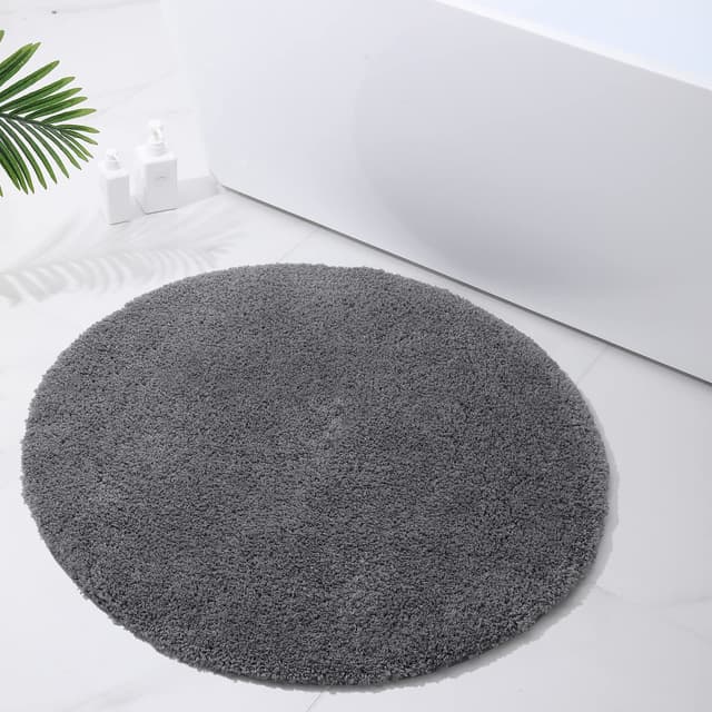Homaxy Badezimmerteppich rutschfest Waschbar Badematte Weich Flauschig Badteppich Shaggy Hochflor Mikrofaser Badvorleger