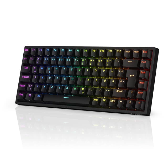 🎮 RK ROYAL KLUDGE RK84-DE 75% Gaming-Tastatur 🌈