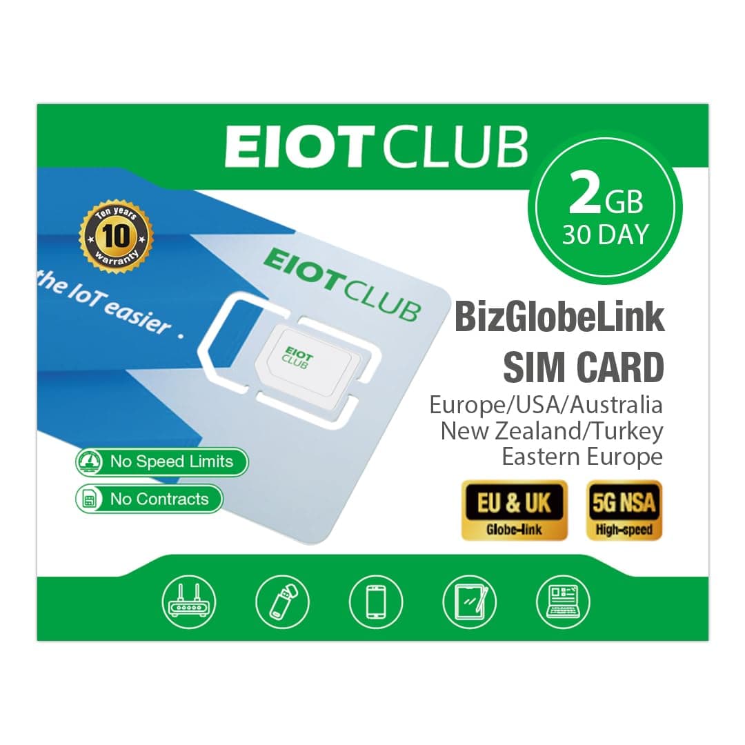🌍 EIOTCLUB Globale SIM-Karte, 2GB Daten | 30 Tage 📶