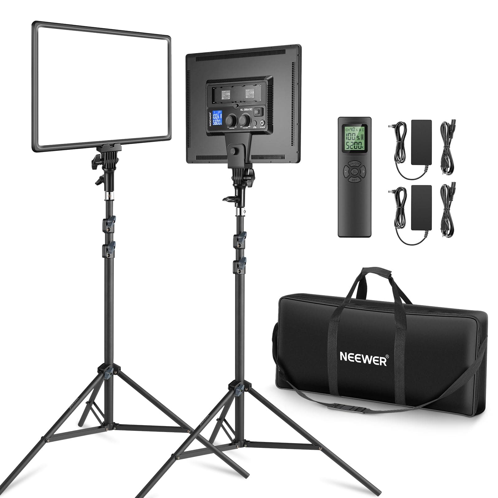 NEEWER 18" LED Videolicht Panel Set 🎥🌟
