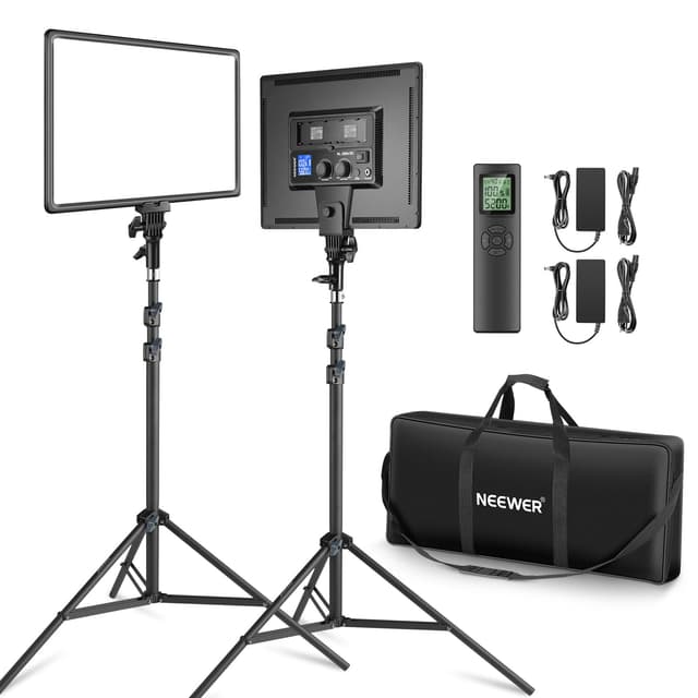 NEEWER 18" LED Videolicht Panel Set 🎥🌟
