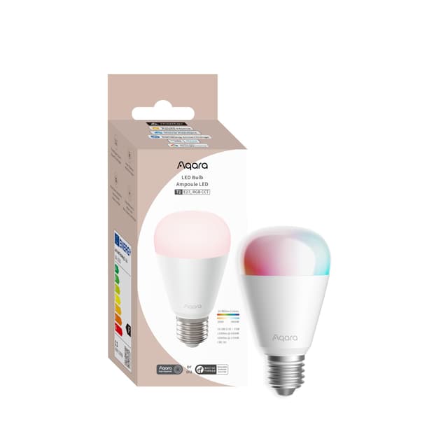 Aqara LED-Glühbirne T2 (E27, RGB CCT) - Matter Over Thread/Zigbee