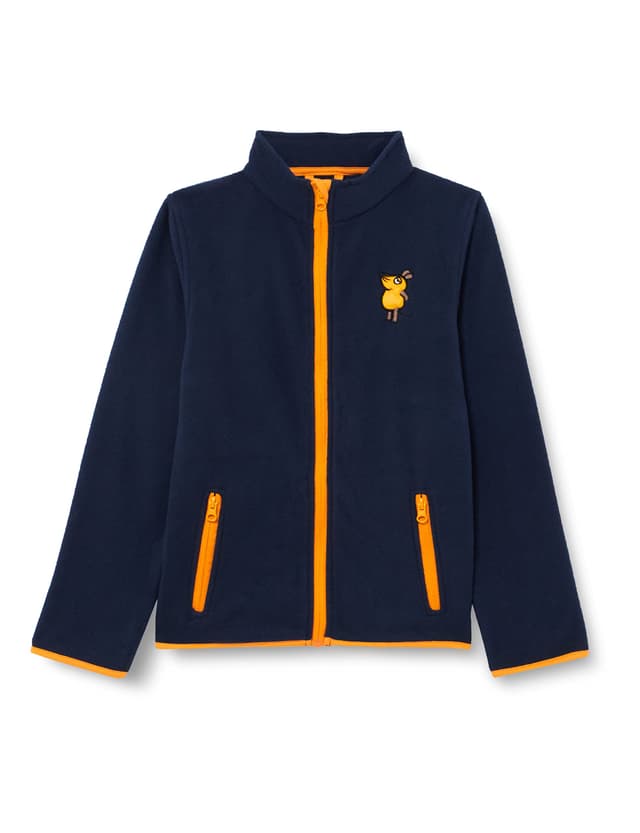 🌟 Playshoes Unisex Kinder Fleece-Jacke Outdoor-Oberteil 80 marine Die Maus 🌟