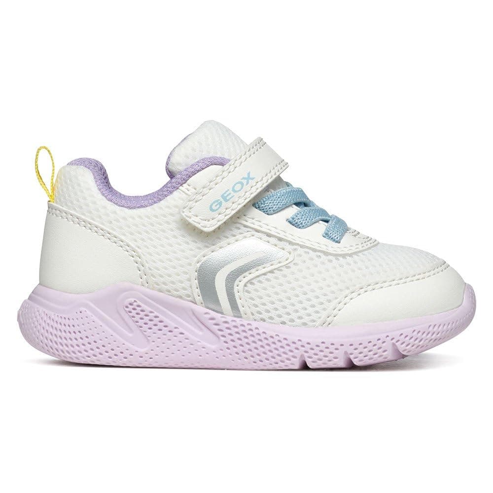 👧🏻 Geox Mädchen B Sprintye Girl D Sneakers 23 EU White Multicolor - Nur 27.91€!