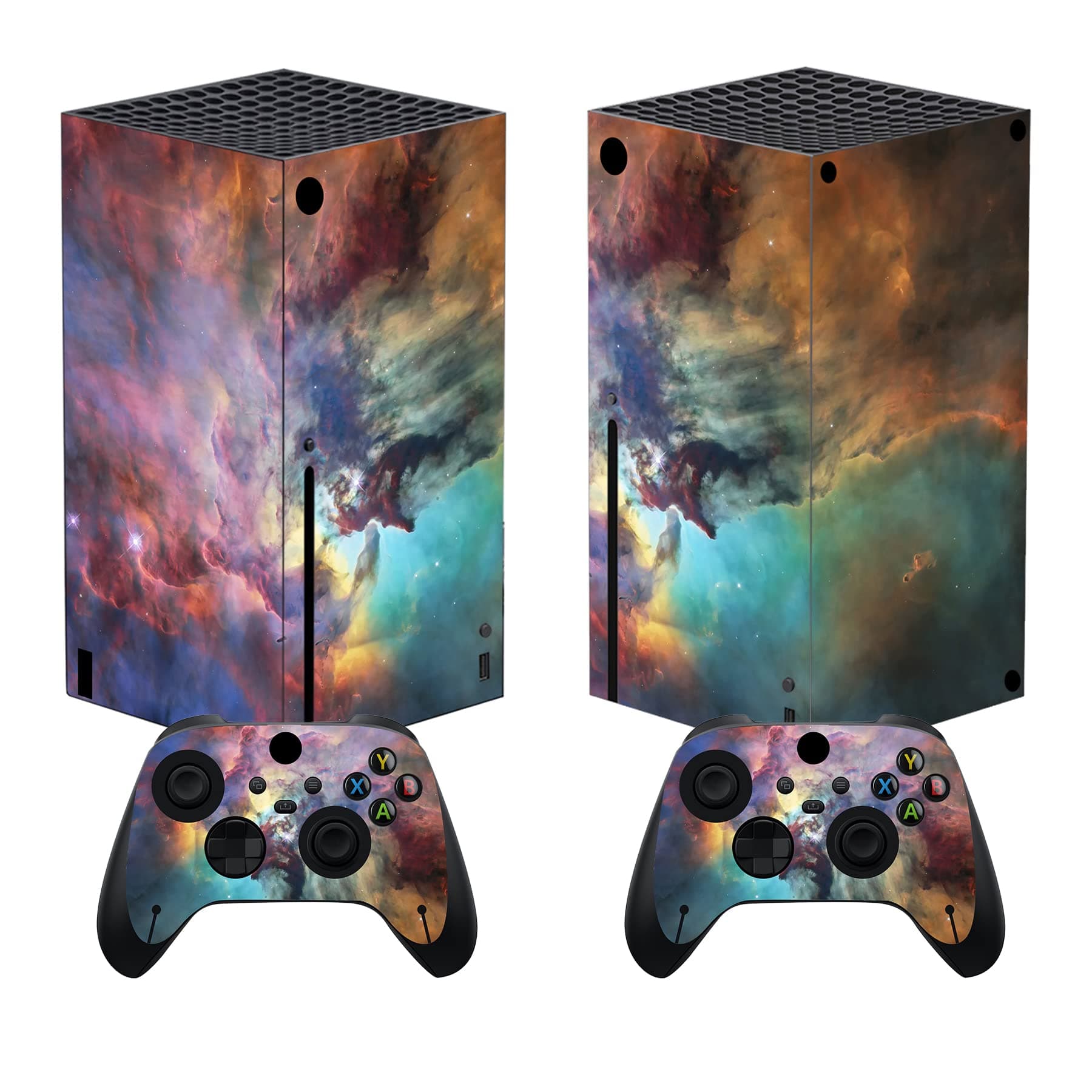 🎮🌌 PlayVital Skin für Xbox Series X Konsole und Controller - Mystischer Nebel 🌌🎮