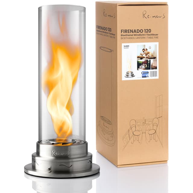 🔥 ReimerS Firenado 120 – Premium Tischkamin aus Edelstahl & Glas 🔥