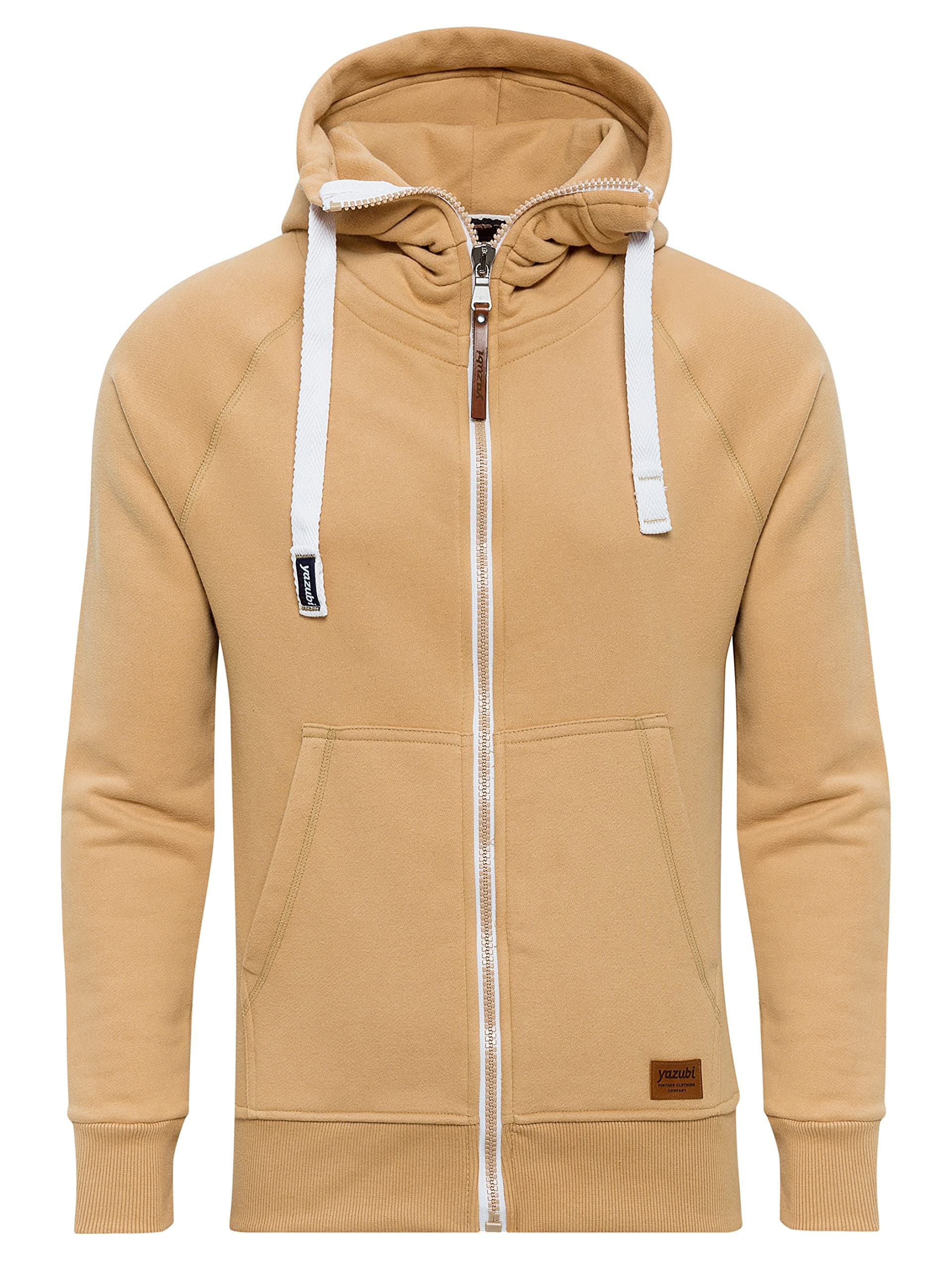 Yazubi Herren Sweatjacke Hoodie mit Reißverschluss Jacob M Gelb (Indian Tan 171328) 🧥🔥
