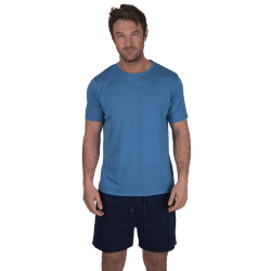 🌙🌟 Light & Shade Herren-Pyjama Set XL T-Shirt & Shorts Blau 🌟🌙