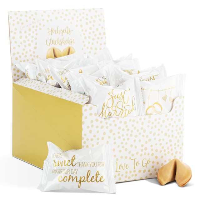 🍀 HochzeitTree 30 x Glückskekse Hochzeit 🎉