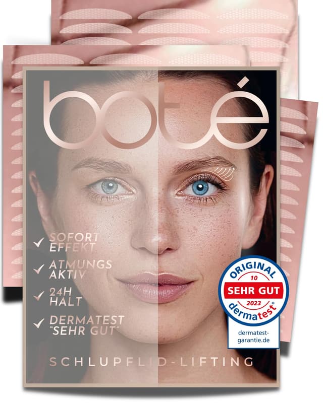 BOTÉ 144 Schlupflider Stripes unsichtbar & atmungsaktiv (M) - Lidstraffung Strips für strahlende Augen