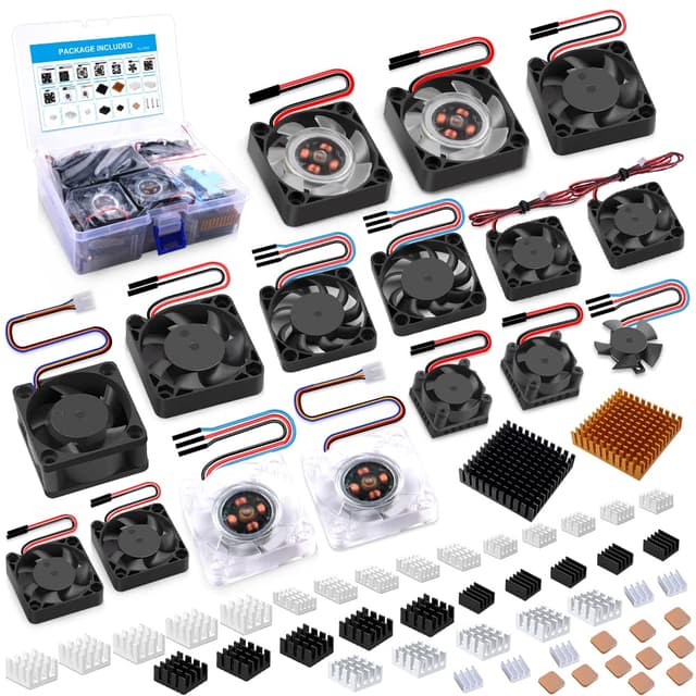 🔥 GeeekPi Raspberry Pi 4 Heatsink Fan Kit - Effektive Wärmeableitung für SBCs & 3D-Drucker!