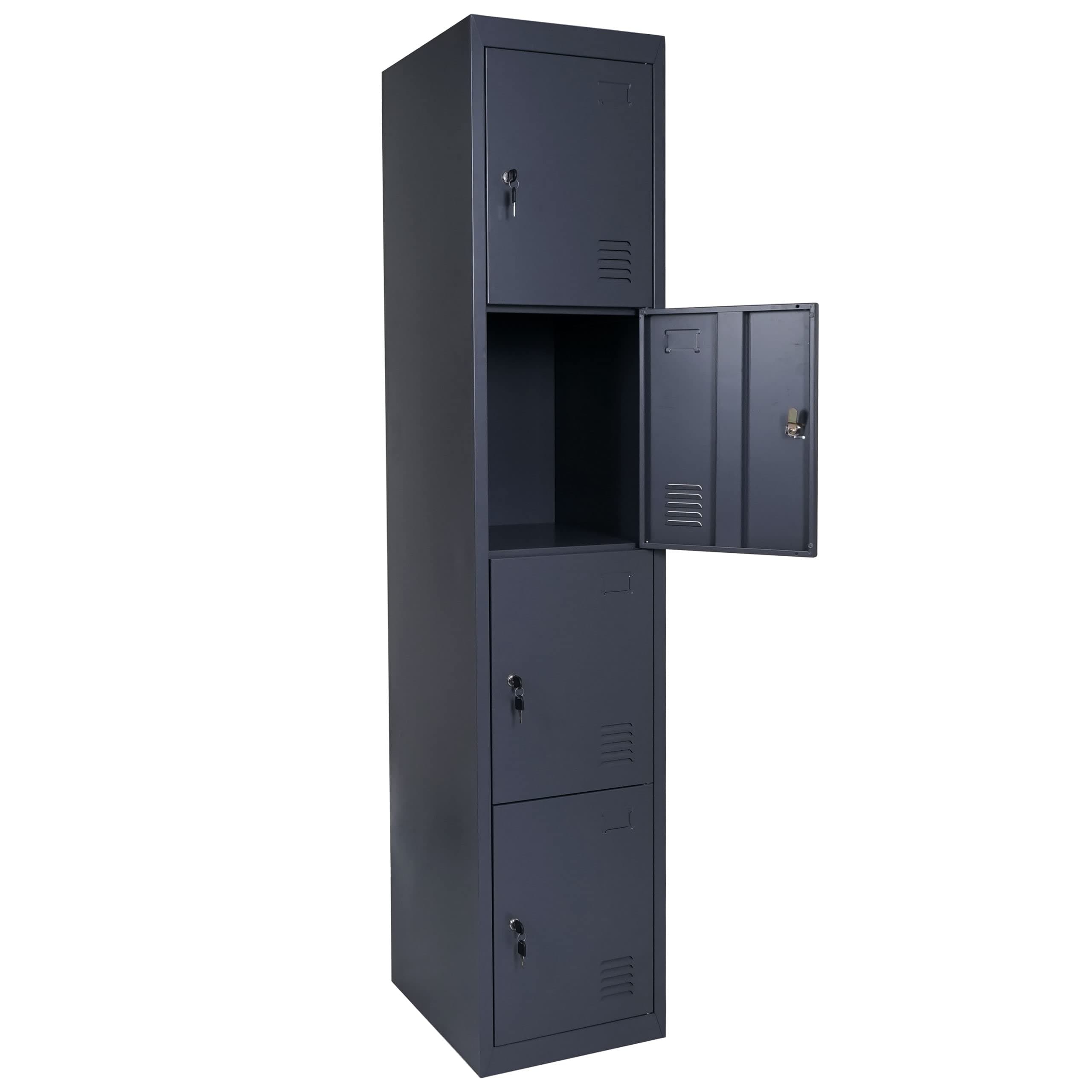 Mendler Schließfach Boston T163 - Metall Spind in anthrazit 🗄️