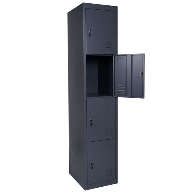 Mendler Schließfach Boston T163 - Metall Spind in anthrazit 🗄️