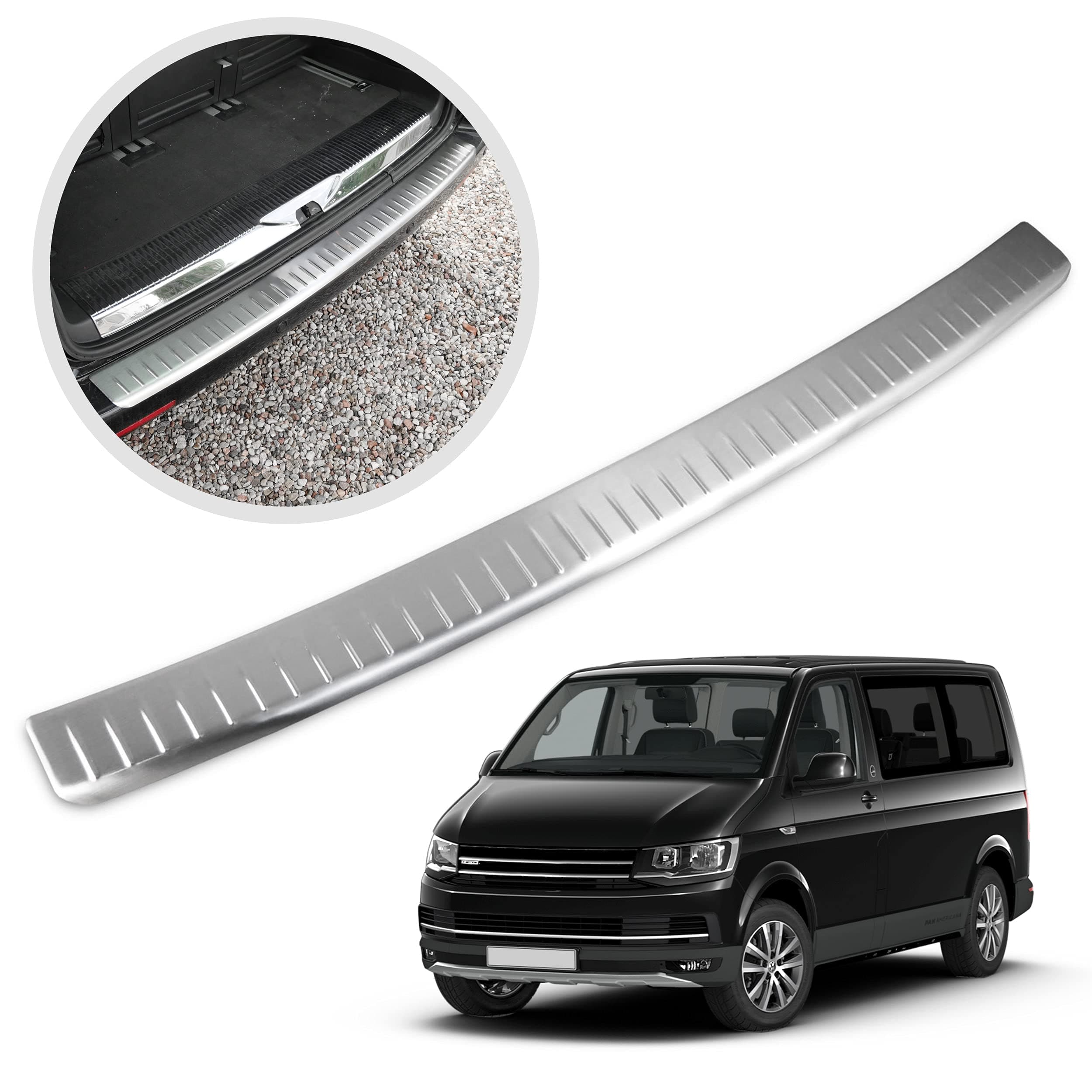 CHROMEMASTER | Ladekantenschutz Stoßstangenschutz | Kompatibel mit VW T6 2015-2019 🚗