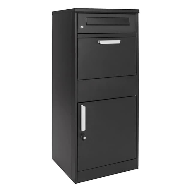 📦🏠 XPOtool Paketkasten Schwarz 1120 x 500 x 370 mm - Private Paketannahme