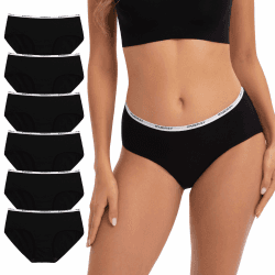 🌟 INNERSY Damen Baumwolle Hipster Slips 6er Pack - Bequeme Unterwäsche