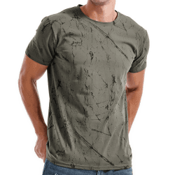 👕 RONOMO Herren T-Shirt | 95% Baumwolle 5% | Street Graffiti | mittlere Elastizität | XL Sh Grau