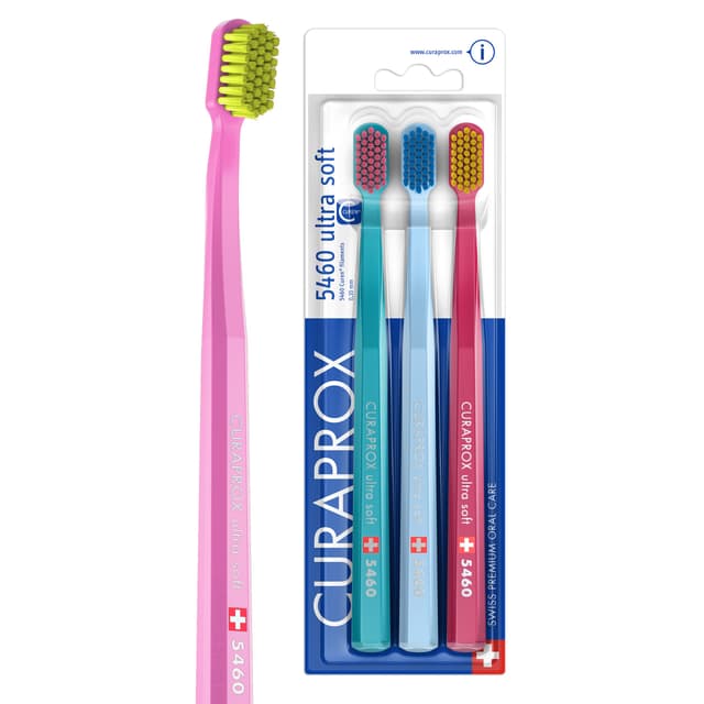 🦷 Curaprox Zahnbürste Set CS 5460-3er-Pack Ultra Soft Handzahnbürste 🦷