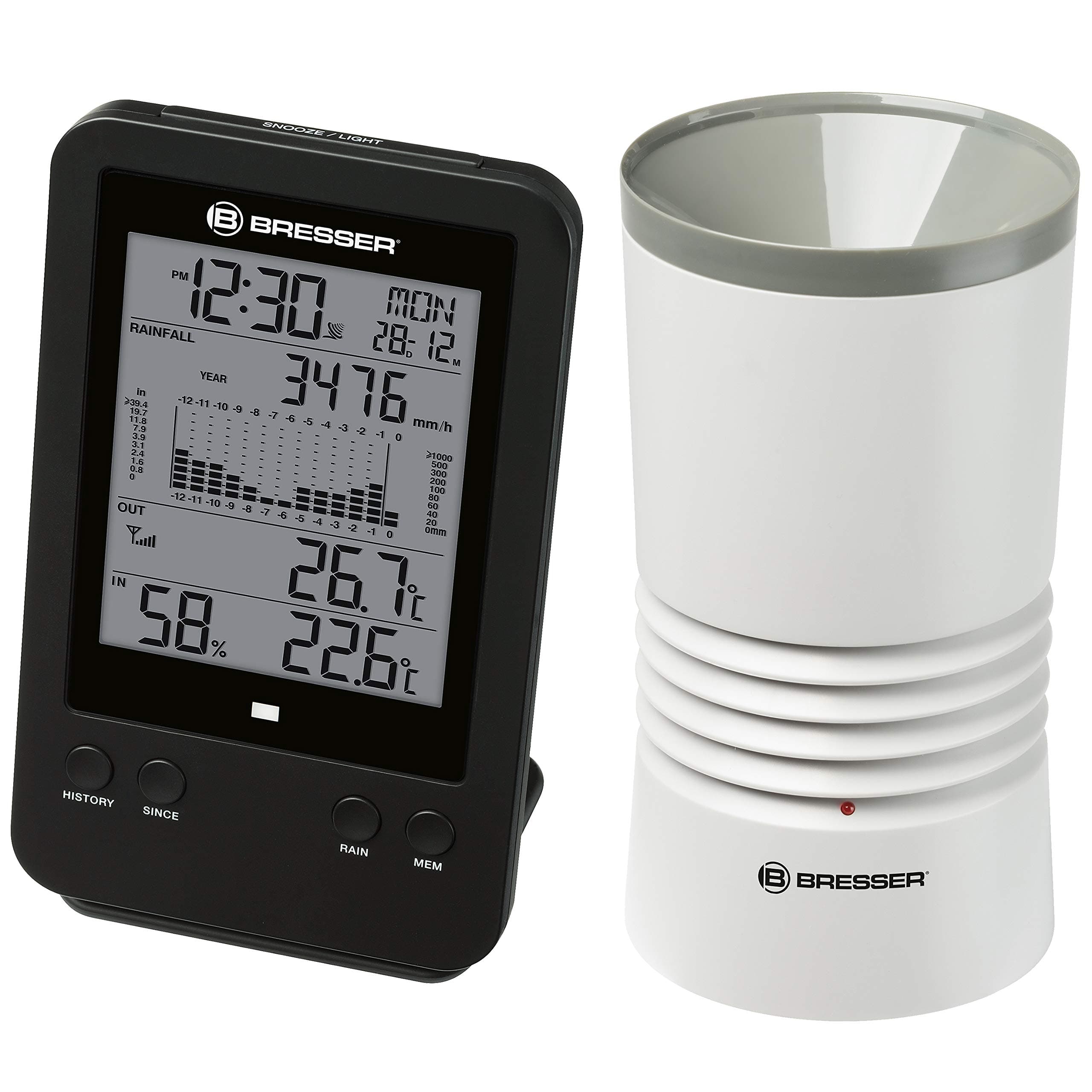 🌦️ Bresser Wetterstation Funk mit Außensensor Profi Regenmesser Station 🕒