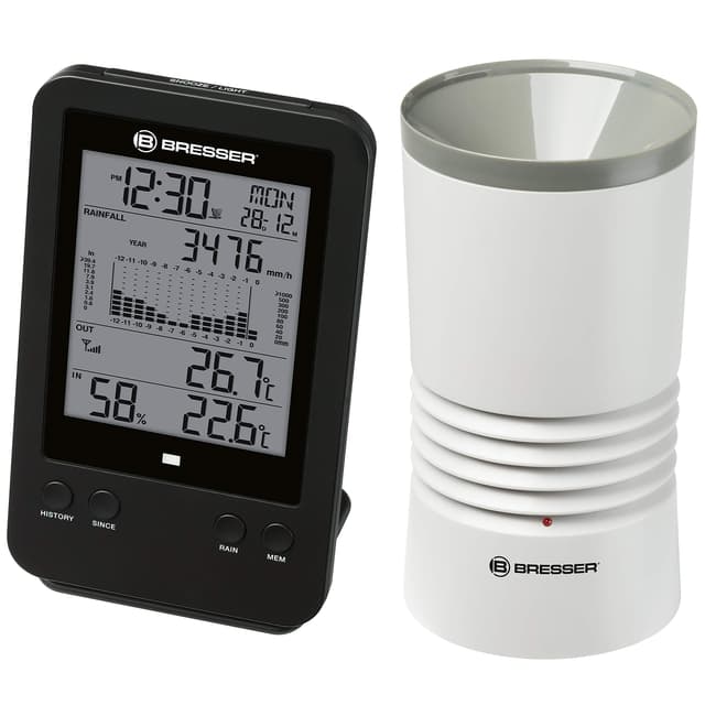 🌦️ Bresser Wetterstation Funk mit Außensensor Profi Regenmesser Station 🕒