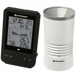 🌦️ Bresser Wetterstation Funk mit Außensensor Profi Regenmesser Station 🕒