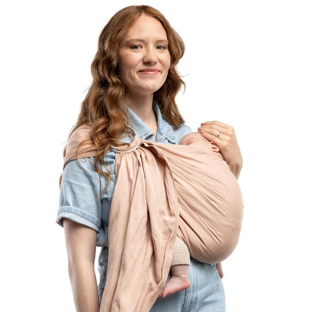 Boba Ring-Babytragetuch für Neugeborene in Rosa 😍👶🌸